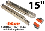 15" Blum Tandem Plus Blumotion Drawer Guides