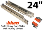 24" Blum Tandem Plus Blumotion Drawer Guides