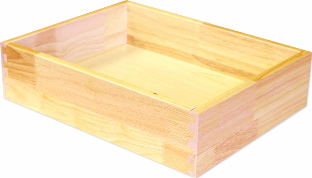 Dovetail Drawer Box- 5/8" SOLID Prefinished Rubberwood